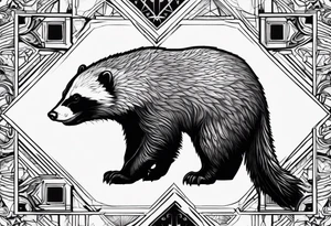 Honey badger and medicine tattoo idea