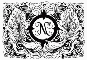 strength, pisces, phoenix, small, nuanced, positive tattoo idea