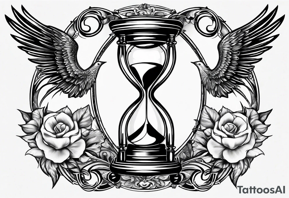 hourglass with wing carpe diem for men tattoo idea hourglass with wing carpe diem for men tattoo idea