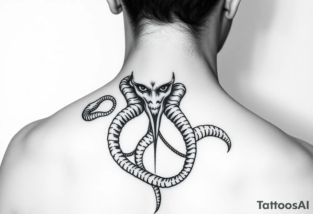 powerful medusa for women tattoo idea