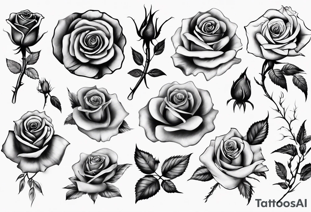 Rose tattoo idea
