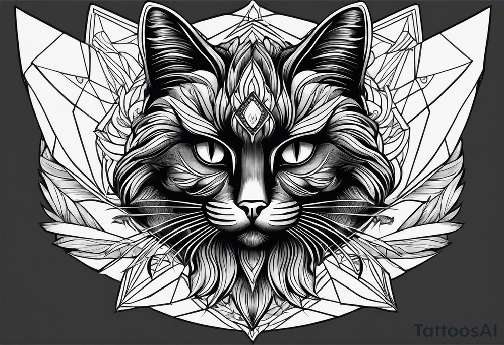Black Cat tattoo idea