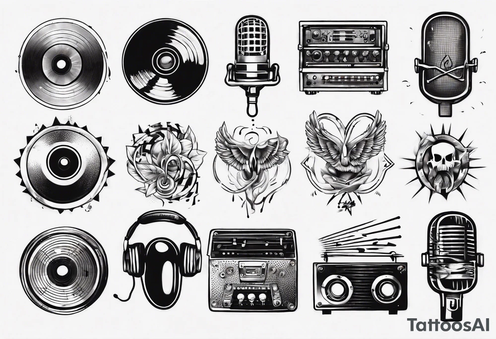 sound music tattoo idea