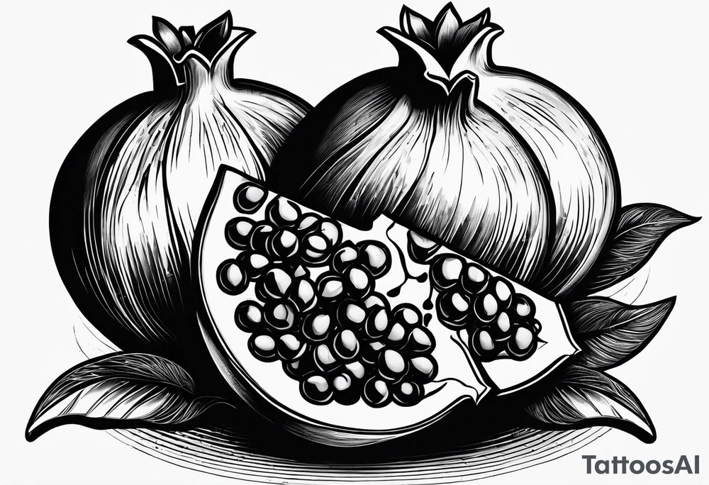 strength, small, nuanced, pomegranate elegant, armenian tattoo idea