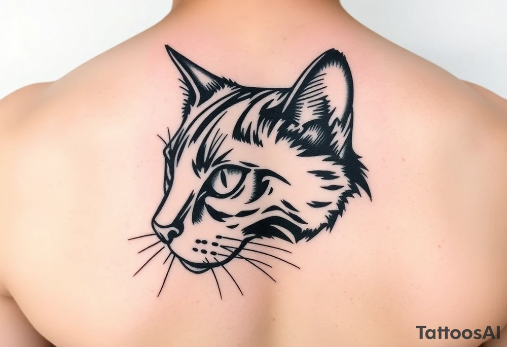 Black Cat tattoo idea