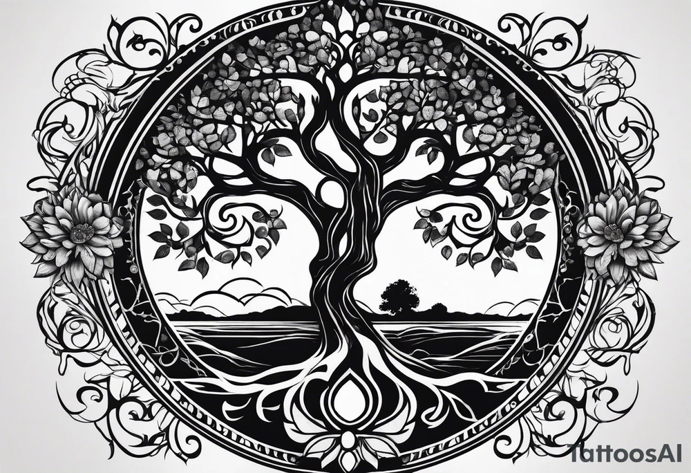 tree of life tattoo idea