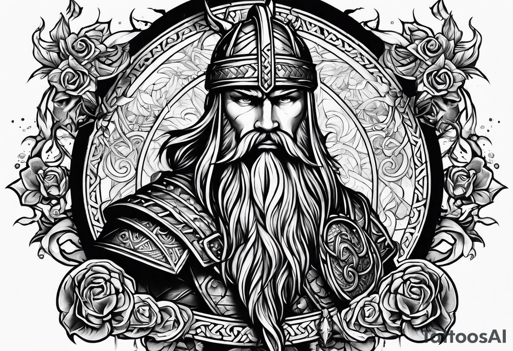 Viking valhalla tattoo idea