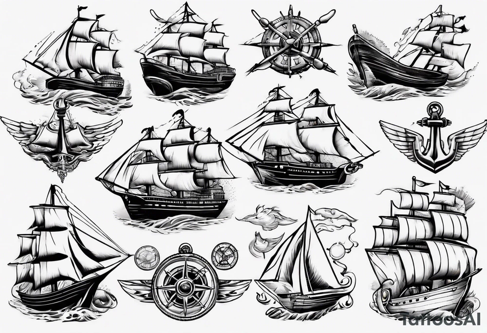 ships tattoo idea
