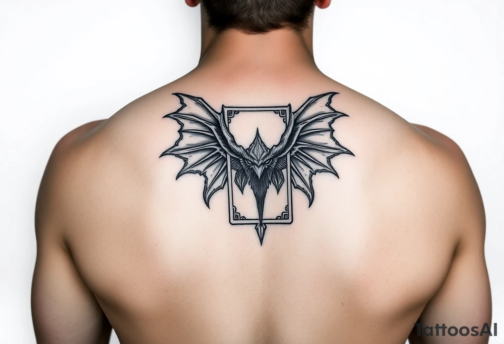 Disney Lorcana card tattoo idea