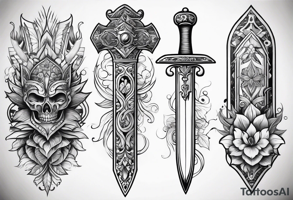 Dagger tattoo idea
