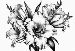 gladiolus tattoo idea