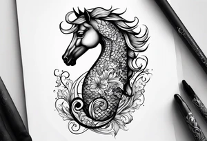 sea horse tattoo idea