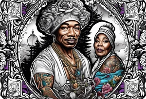Rip grangran,slim bean,Trigga Montana,auntie Geraldine tattoo idea