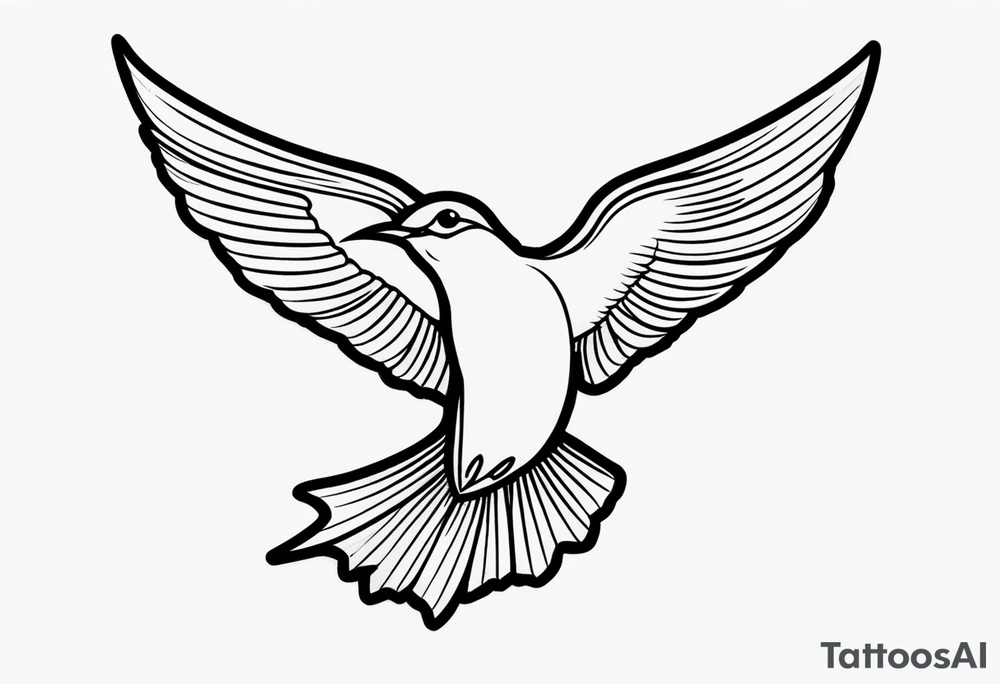Traditional swallow tattoo idea