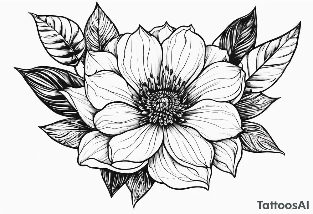 ramo de flor cerejera tattoo idea