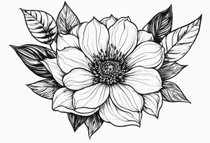ramo de flor cerejera tattoo idea