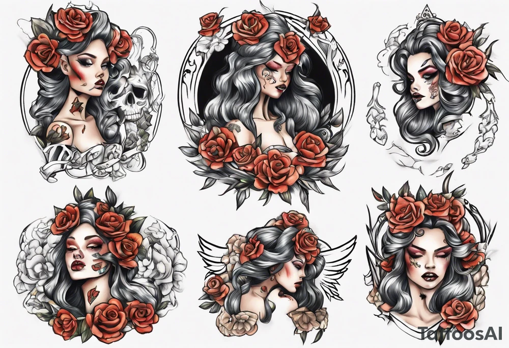 corps bride tattoo idea