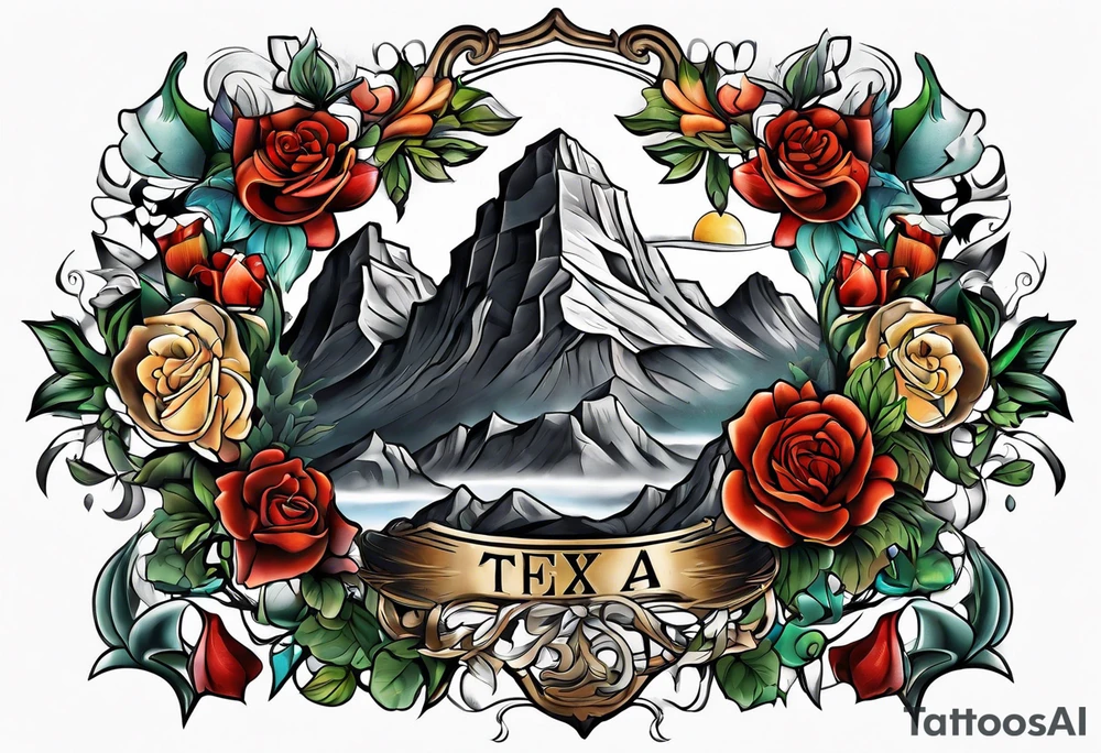 Texas history sleeve tattoo idea