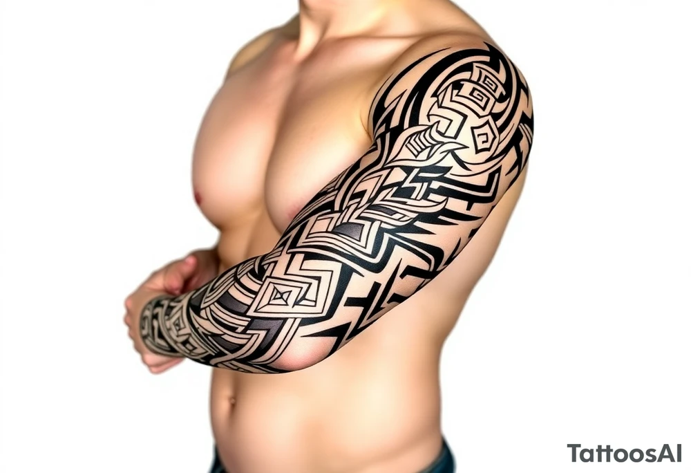 geometric tattoo idea