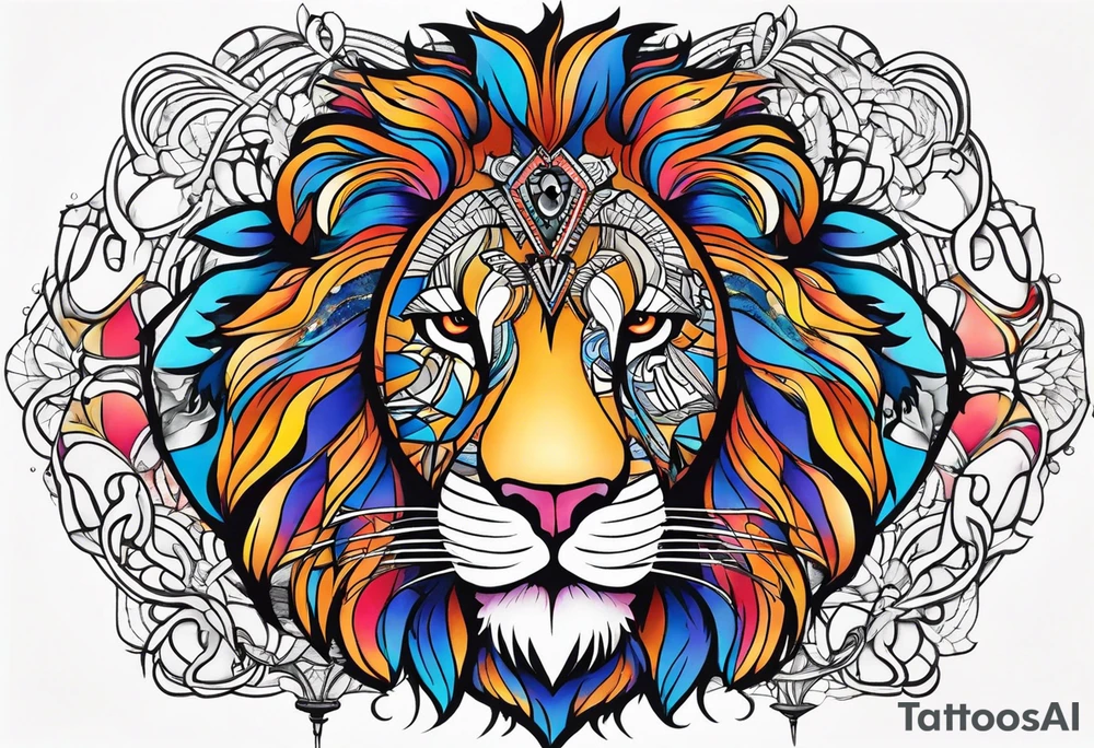 retarded lion tattoo idea