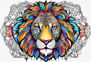 retarded lion tattoo idea