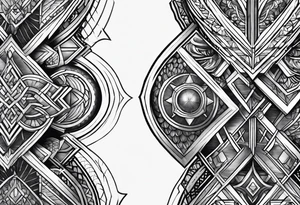 scale armor tattoo idea