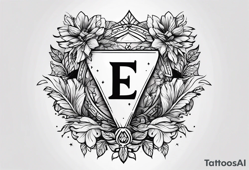 Sibling tattoo with the letters E M B tattoo idea
