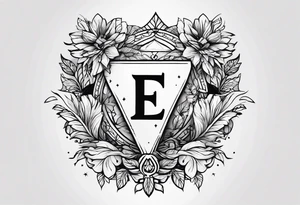 Sibling tattoo with the letters E M B tattoo idea