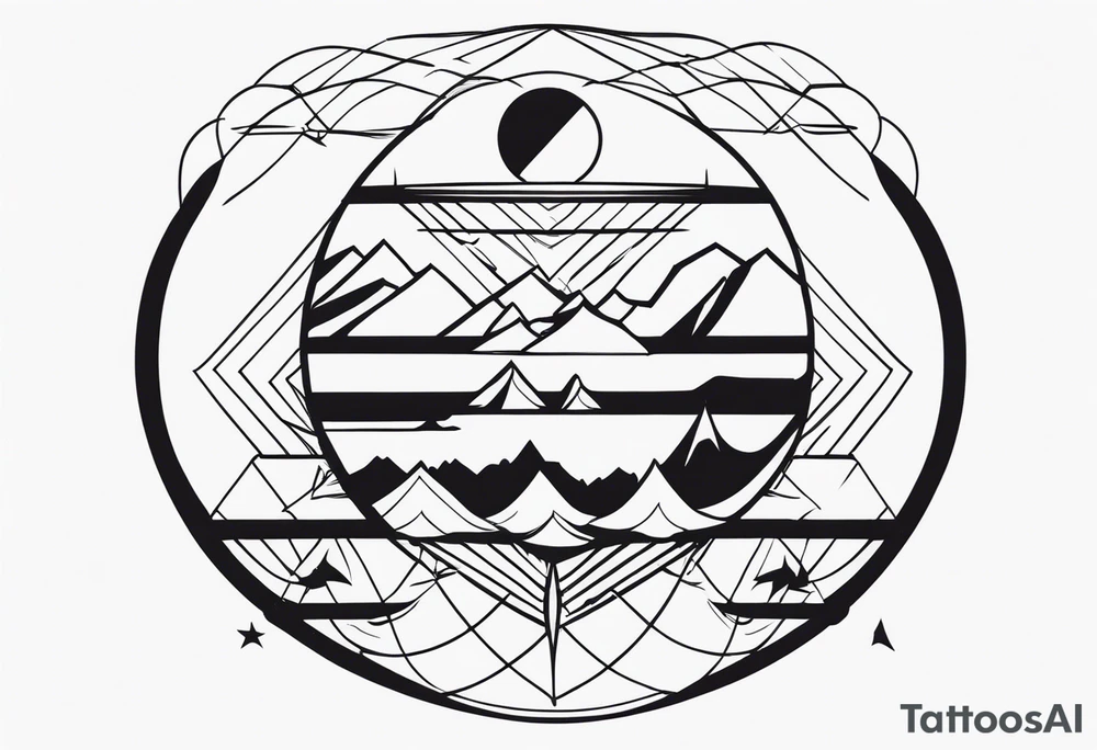 Razão e emoção tattoo idea