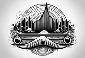 sound waveform of life tattoo idea