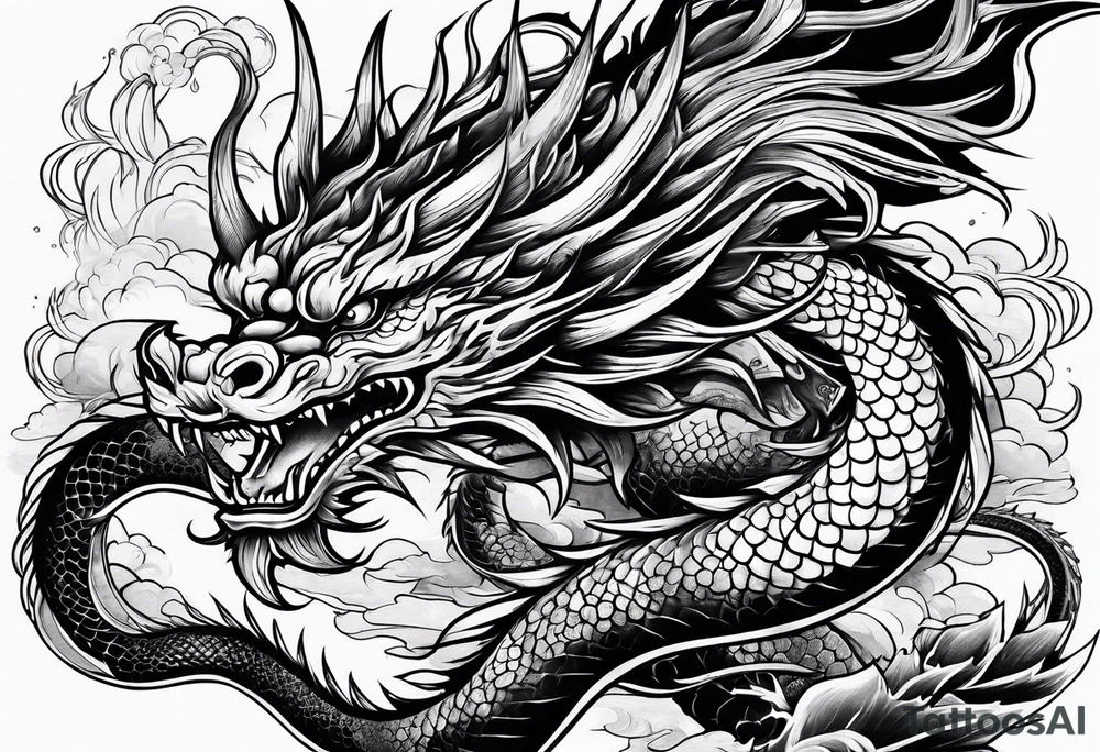 Dragon chinese tattoo idea
