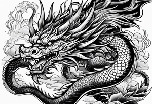 Dragon chinese tattoo idea
