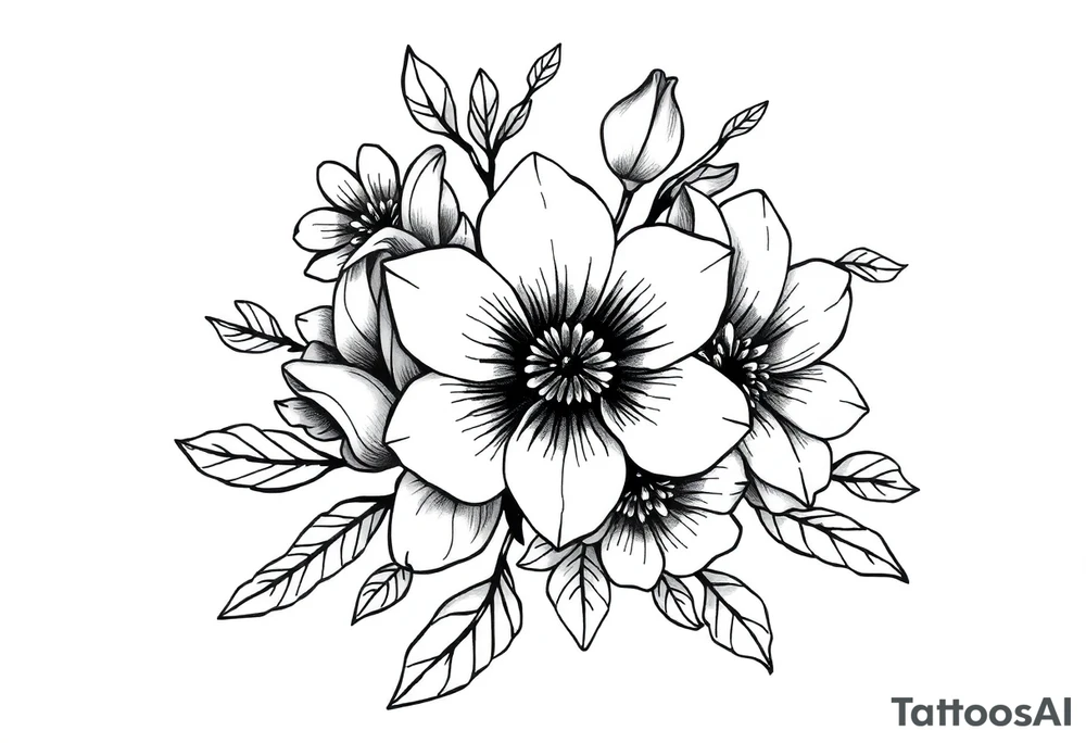 Flowers tattoo idea