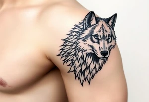 Wolf tattoo idea