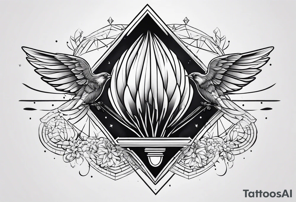 Badminton tattoo idea