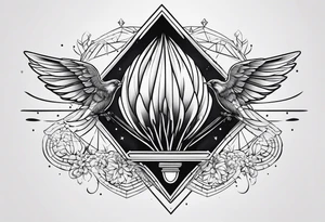 Badminton tattoo idea
