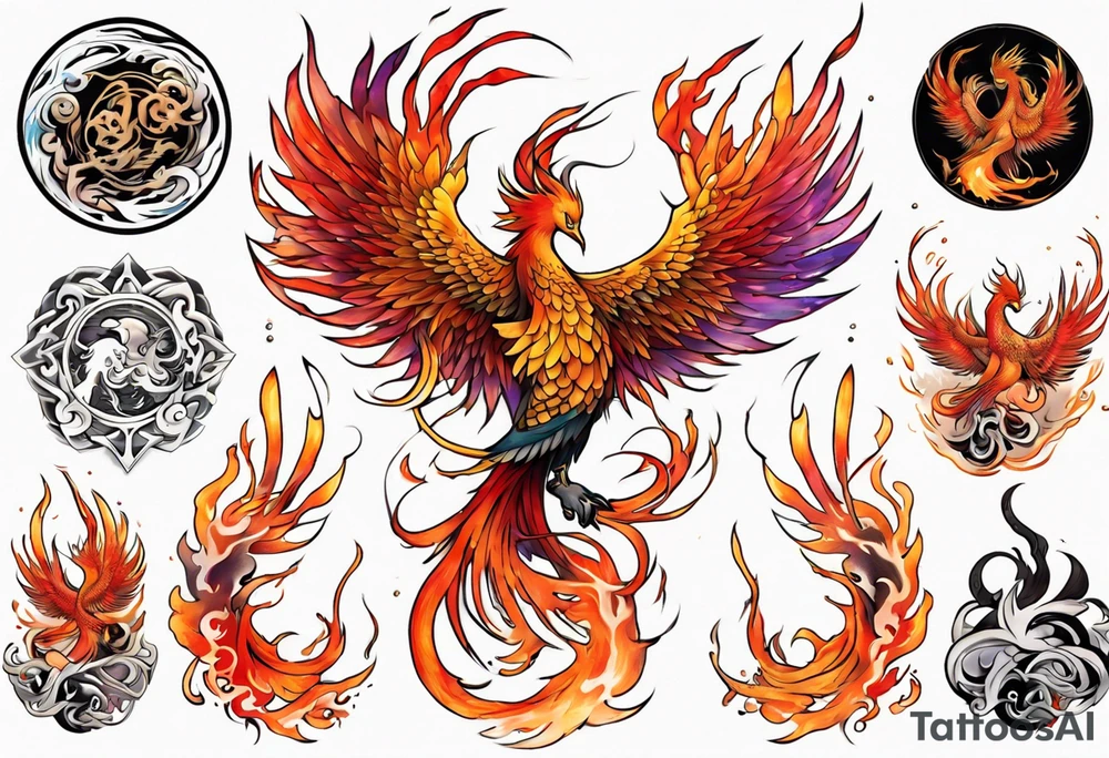 Phoenix tattoo idea