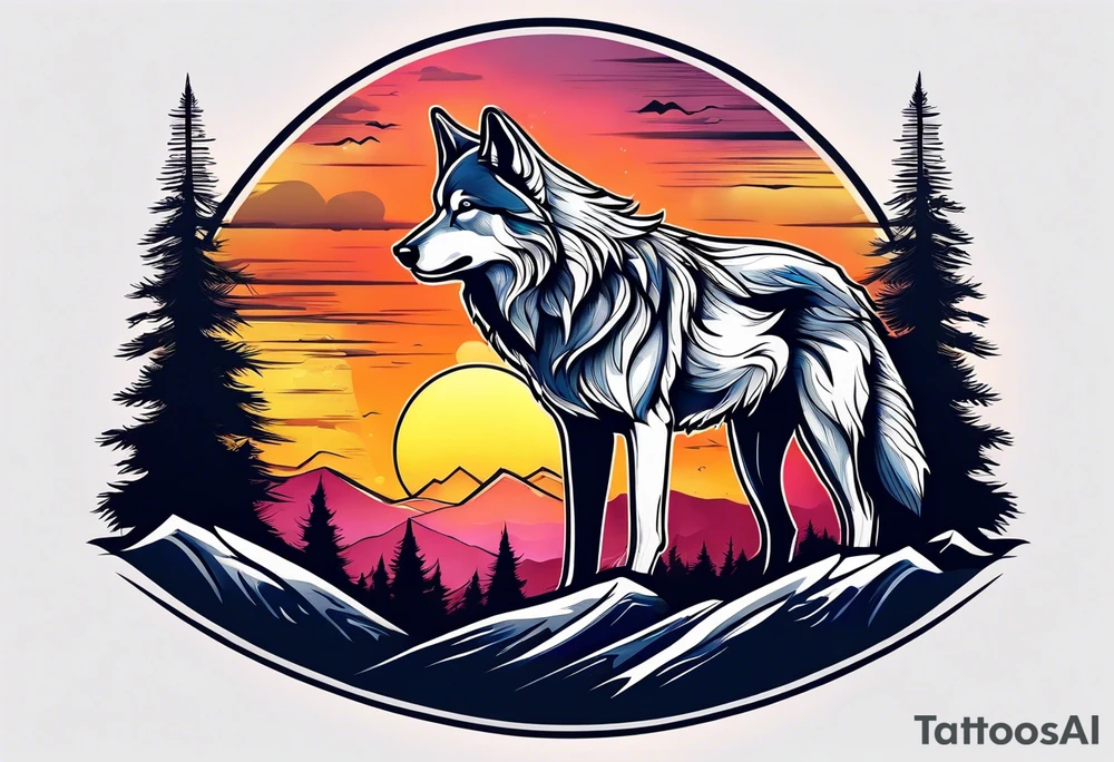 Mountains
Wolf
Forest
Sunset tattoo idea