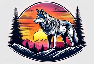 Mountains
Wolf
Forest
Sunset tattoo idea