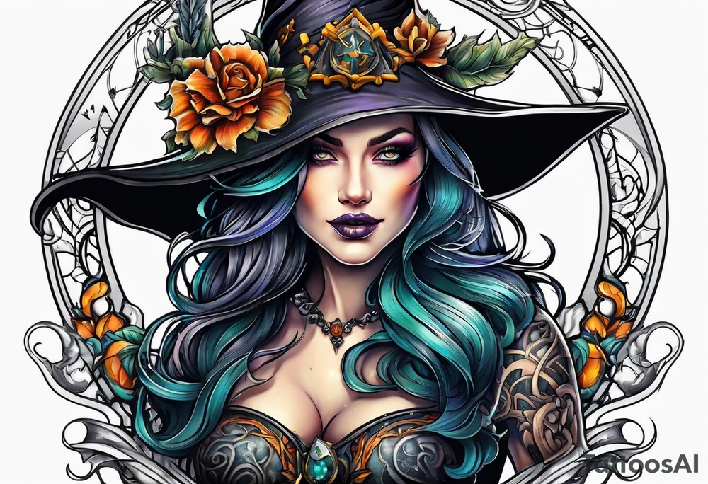 Witch tattoo idea