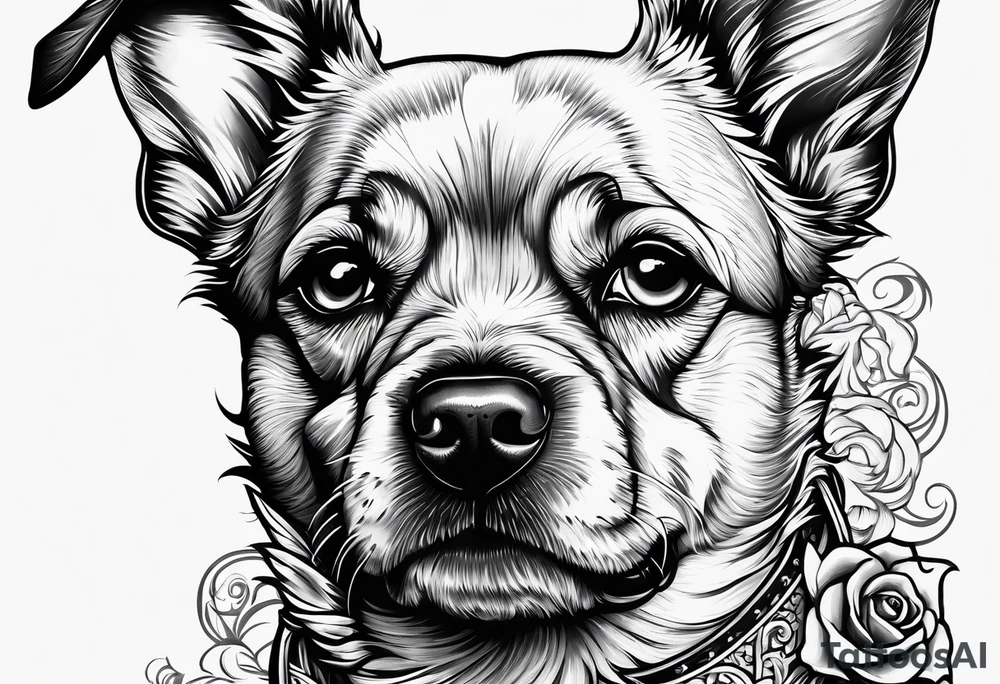 Pain, discipline and catholic religion. dogs tattoo idea