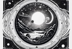 spartan, outer space, Einstein, physics, writing, sleeve tattoo tattoo idea