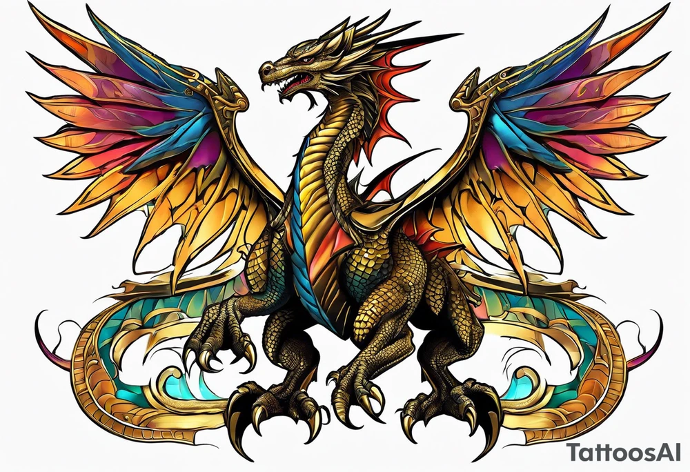 Winged dragon of Ra. tattoo idea