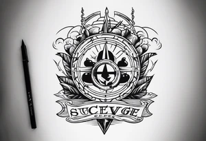 themes of success and revenge tattoo idea