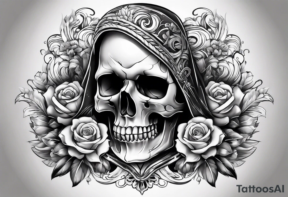 Skull sleeve tattoo idea