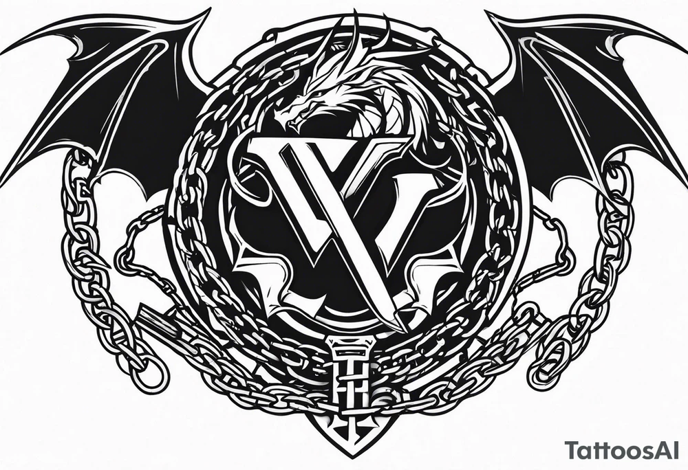 Valhalla sword shield dragon axe Valknut barbed wire chains tattoo idea Valhalla sword shield dragon axe Valknut barbed wire chains tattoo idea