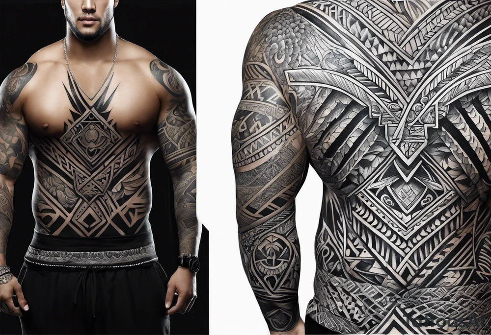 Samoan back tattoo tattoo idea