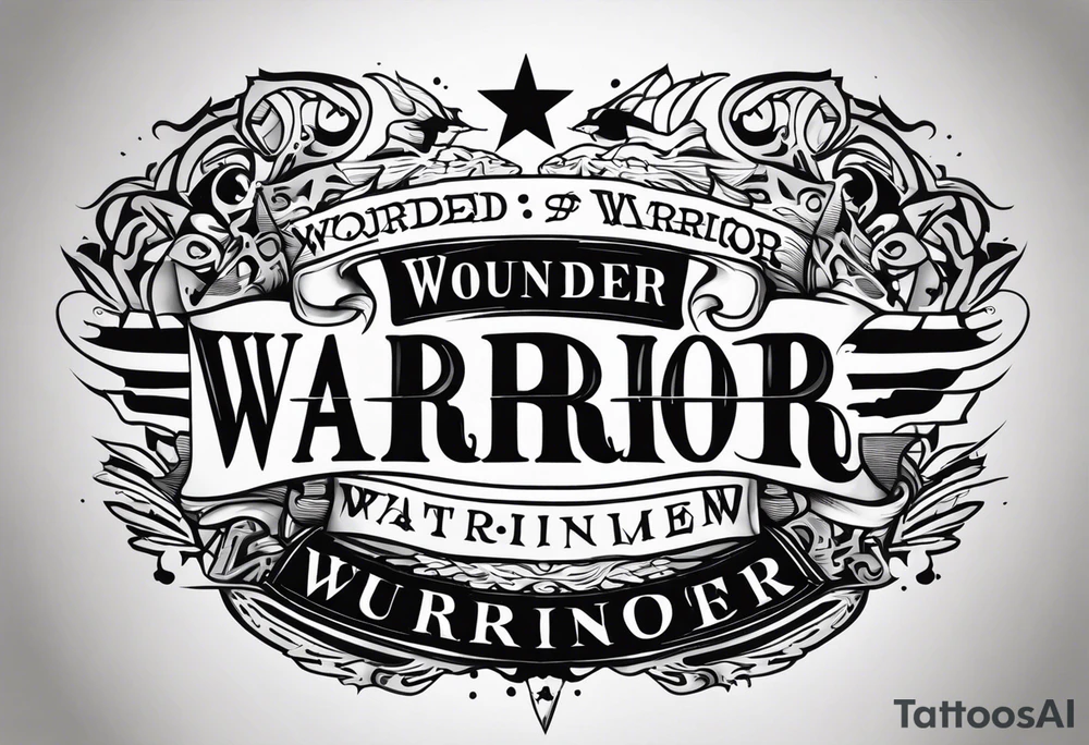 Wounded warrior tattoo idea