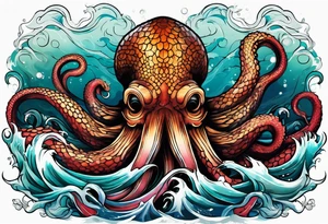 Kraken, up close, tattoo idea