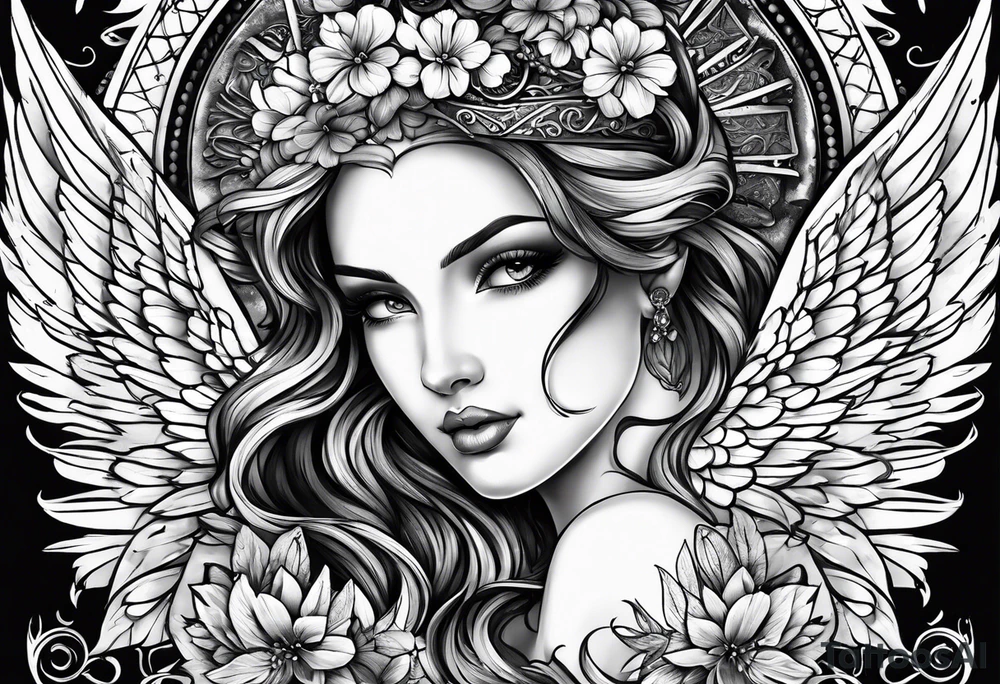 ""my sweet angel"" tattoo idea